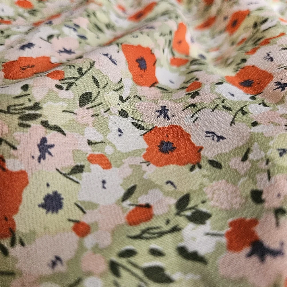 Thanne | Dress - Size 10  | Summer Halter Maxi Dress - Green & Orange Floral - Picture 5 of 9